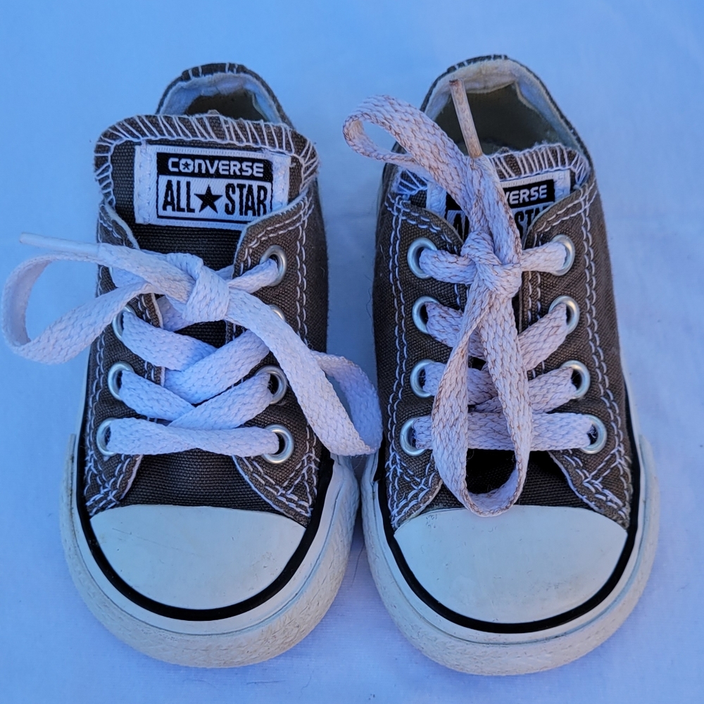 Baby Converse Grey Size 4 Low Top